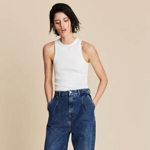 SOLD OUT NYC - NOT SO BASIC TANK IN WHITE